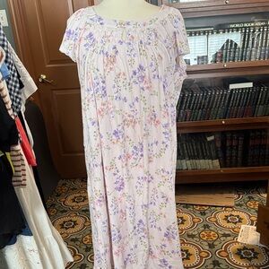 Miss Elaine Lavender Floral Nightgown